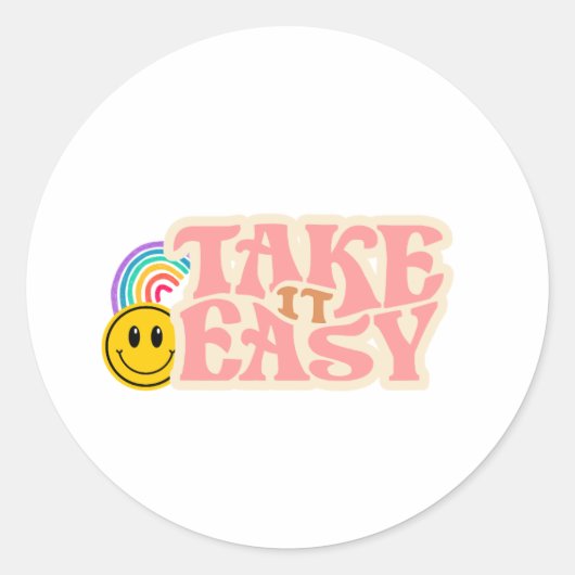 Take It Easy Sticker (Vorderseite)