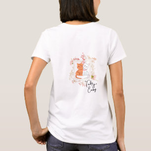 Take it Easy - Süße Katzen Ästhetik T-Shirt