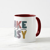 Take It Easy Zitat Tasse (VorderseiteRechts)