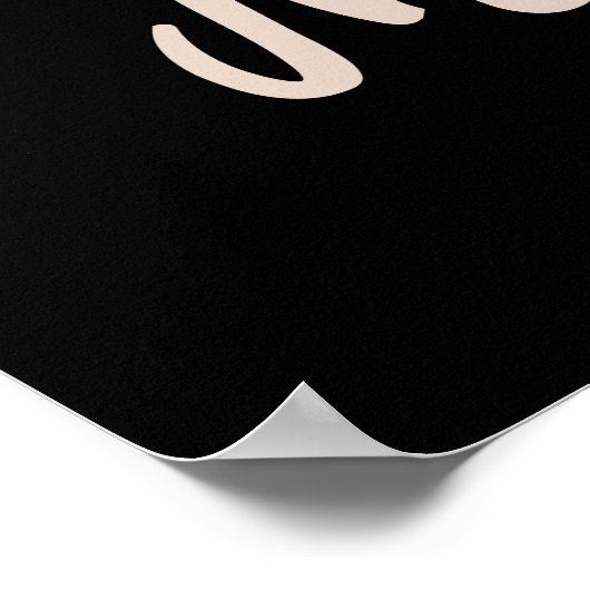 Take It or Miss It – Bold August Motivation Quote  Poster (Ecke)