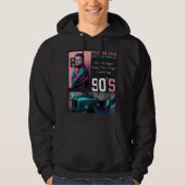 Take Me Back 90s Nostalgia Art Print Hoodie (Vorderseite)