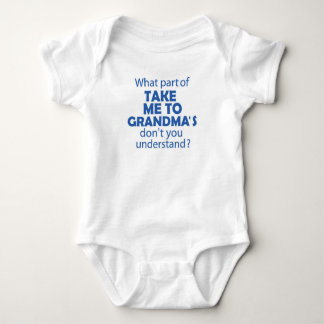 Take Me to Grandma's baby bodysuit Baby Strampler