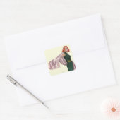 Take Me to Hollywood Quadratischer Aufkleber (Umschlag)