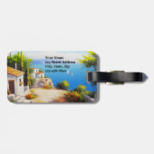 Take Me To Italy Fine Art Gepäckanhänger (Rückseite horizontal)