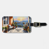 Take Me To Italy Landscape Sunset Gepäckanhänger (Vorderseite horizontal)