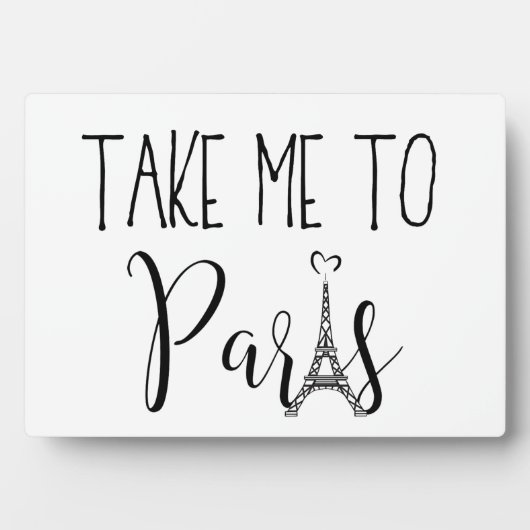 Take Me to Paris Fotoplatte (Vorderseite)