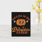 Take Me To The Pumpkin Patch Toddler Fall Pumpkin Karte (Gelbe Blume)