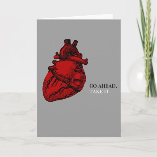 Take My Heart card Feiertagskarte (Vorderseite)