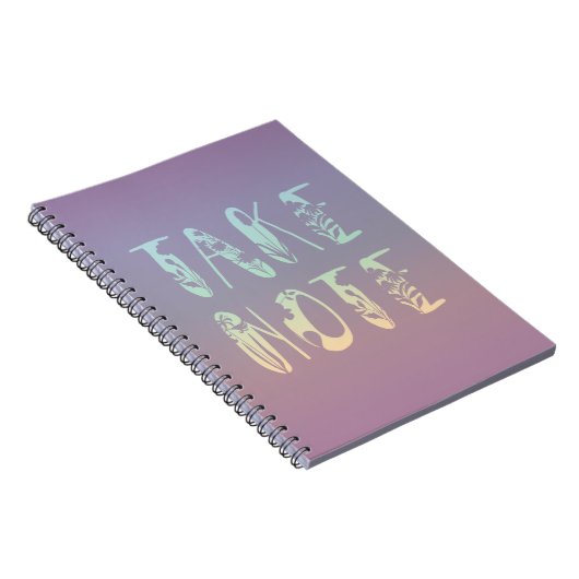 "Take Note" Pastell Lila Rainbow Notizblock (Rechte Seite)