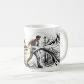Take On Me Comic World Reaches Into Life Tasse (VorderseiteRechts)