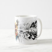 Take On Me Mädchen liest Comic World Mug Kaffeetasse (VorderseiteRechts)