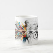 Take On Me Mädchen liest Comic World Mug Kaffeetasse (Mittel)