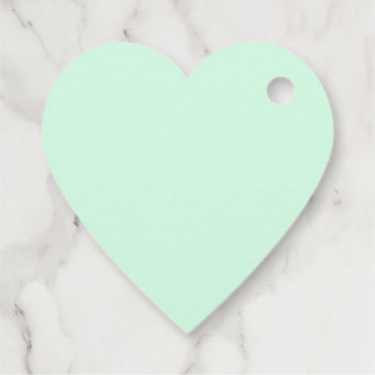 "Take One" Tee Party Green Heart Personalisiert Geschenkanhänger (Rückseite)