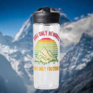 Take Only Memories Leave Only Footprints Hiking Trinkflasche
