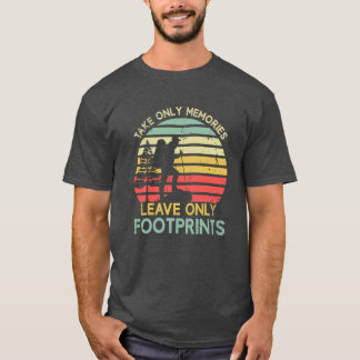 Take Only Memories Leave Only Footprints Hiking Vi T-Shirt