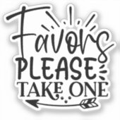 Take only one aufkleber (Vorderseite)