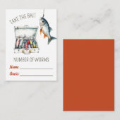 Take the Bait!  Worm Guessing Game Mitteilungskarte (Vorne/Hinten)