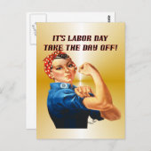 Take the Day Off Postkarte (Vorne/Hinten)