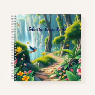 "Take the Scenic Route" Journal - Natur-Inspirred Notizblock