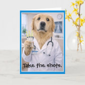 Take the Shots Get Well Card T-2 Karte (Gelbe Blume)