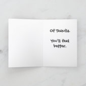 Take the Shots Get Well Card T-2 Karte (Innenseite)