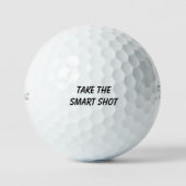 'Take The Smart Shot' Course Management Gift  Golfball (Vorderseite)