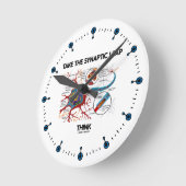 Take The Synaptic Leap Think Runde Wanduhr (Winkel)