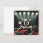 Take Up Space Einladung (Vorne/Hinten)