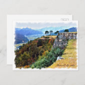 Takeda Castle ポストカード Postkarte (Vorne/Hinten)