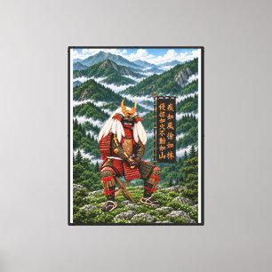 Takeda Shingen Deep Green 30x40 1,25 Zoll gerahmt Leinwanddruck