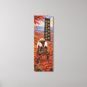 Takeda Shingen Samurai-Rüstung Herbst 12x36 Leinwanddruck