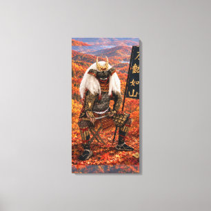 Takeda Shingen Samurai-Rüstung Herbst 16x32 Leinwanddruck