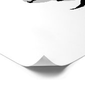 Takeda Shingen Tiger von Kai Caligraphy Art Poster (Ecke)