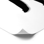 Takeda Shingen Tiger von Kai Calligrafy Poster (Ecke)