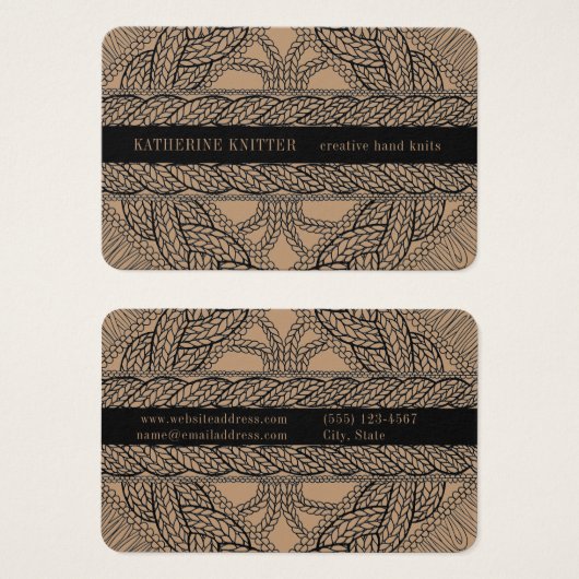 TAKELKABEL STRICK Euro Size Business Card (Vorne & Hinten)