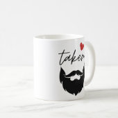 Taken Beard Funny Valentine's Day Kaffeetasse (VorderseiteRechts)