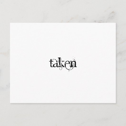 Taken Postkarte (Vorderseite)