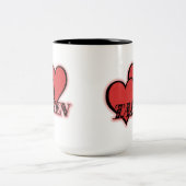 Taken Red Hearts Tasse (Mittel)