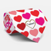 Taken Valentine Heart Men's Krawatte (Gerollt)