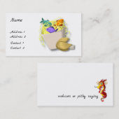 Takeout, Glückskeks und Dragon-Visitenkarte Visitenkarte (Vorne/Hinten)