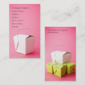 Takeout-Visitenkarte - zweiseitig Visitenkarte (Vorne/Hinten)