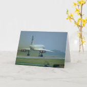 Takes-off-Concorde, full afterburner Karte (Gelbe Blume)