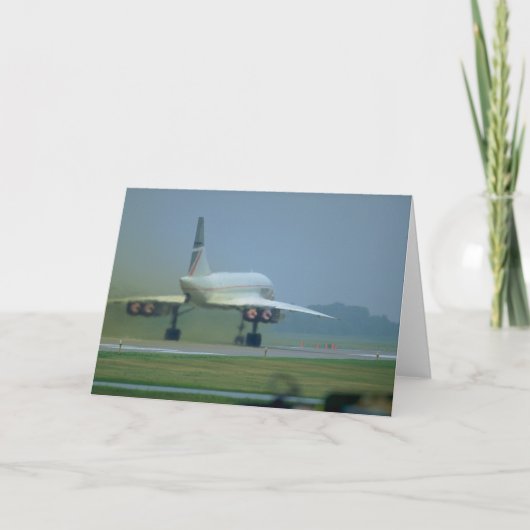 Takes-off-Concorde, full afterburner Karte (Vorderseite)