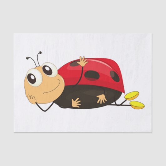 "TAKIN' IT LEICHT" LADYBUG SEIDENPAPIER (Vorderseite)