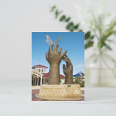 Taking Flight Skulptur Postkarte (Stehend Vorderseite)