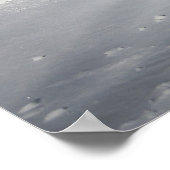 Taking It In Stride-Clydesdale in the Snow Poster (Ecke)