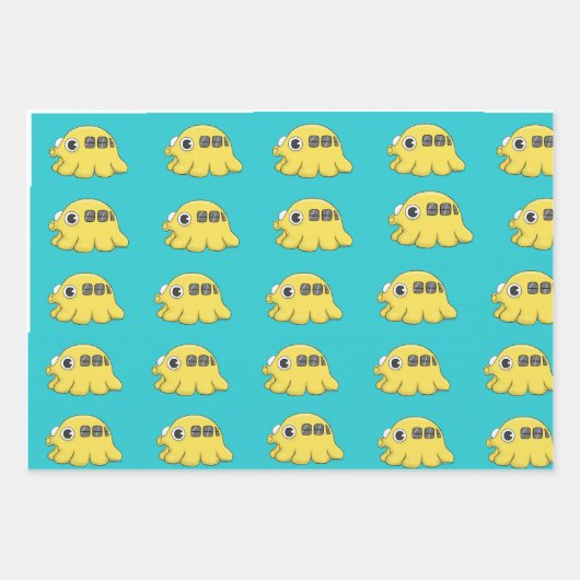 Tako Bus Wrapping Paper Flachblatt Set 3 TEST Geschenkpapier Set (Vorderseite)