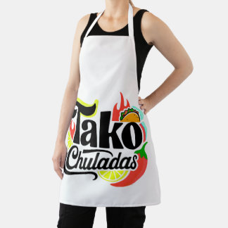 Tako Chuladas Fun Mexican Food All-Over Print Apro Schürze