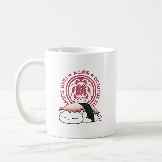 Tako Octopus Sushi Cat Kaffeetasse (Links)