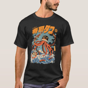 Tako Sushi Angriff Oktopus Kaiju Meeresfrüchte Tin T-Shirt